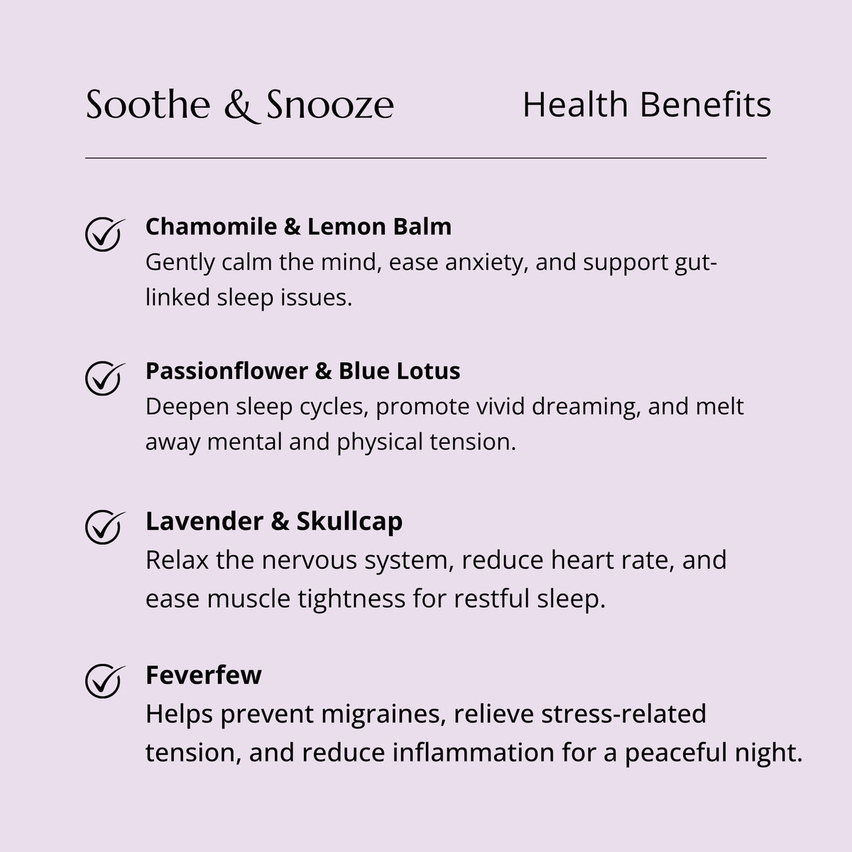 Soothe & Snooze Tea